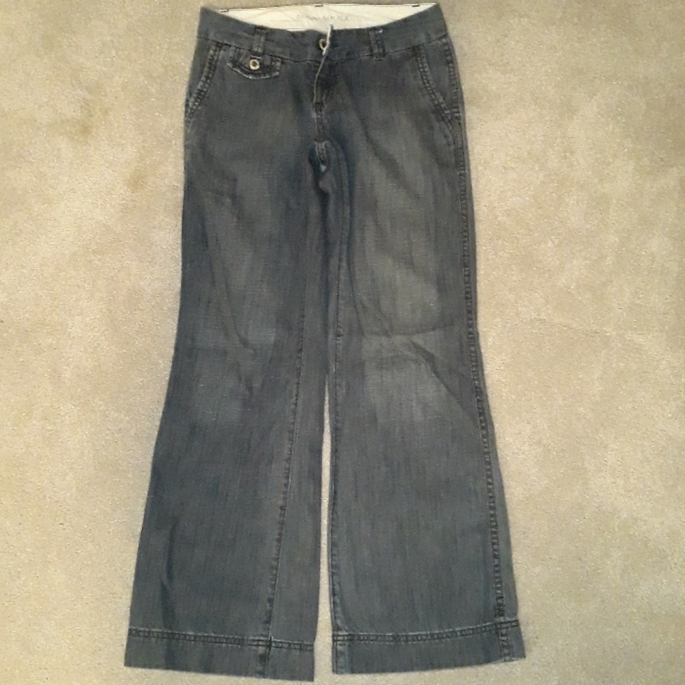 BANANA REPUBLIC DENIM SIZE 00P FLARE HIP HUGGER JEANS